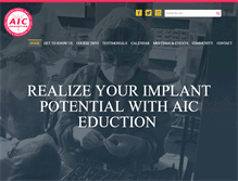 Tablet Screenshot of aiceducation.com